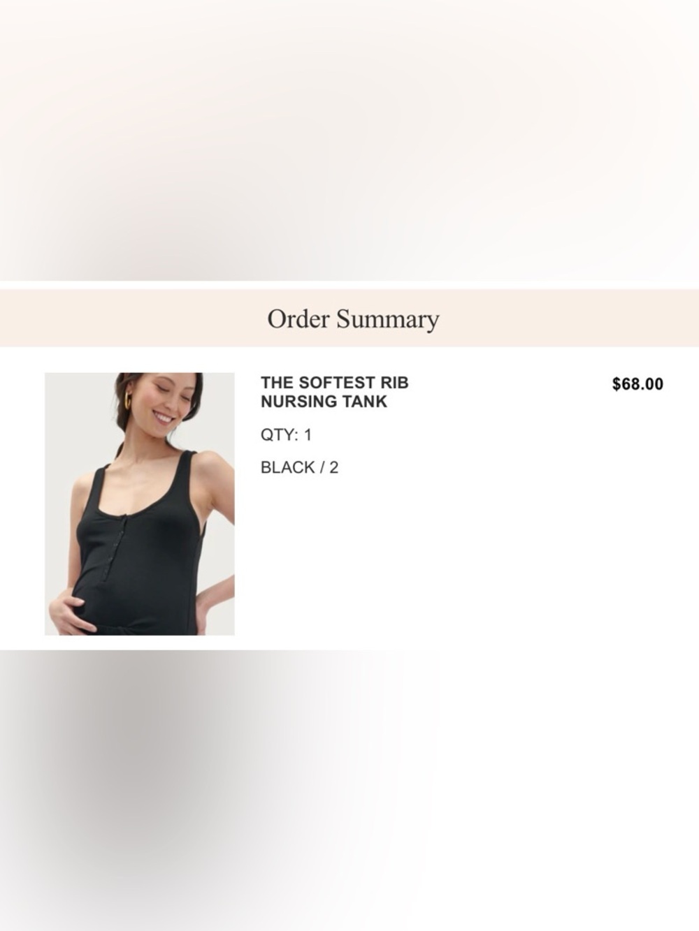 HATCH Collection Softest Rib Nursing Tank Size 2/Medium - Picture 4 of 4